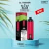 ALFAKHER CROWN BAR – TWO APPLE – 15000 PUFFS