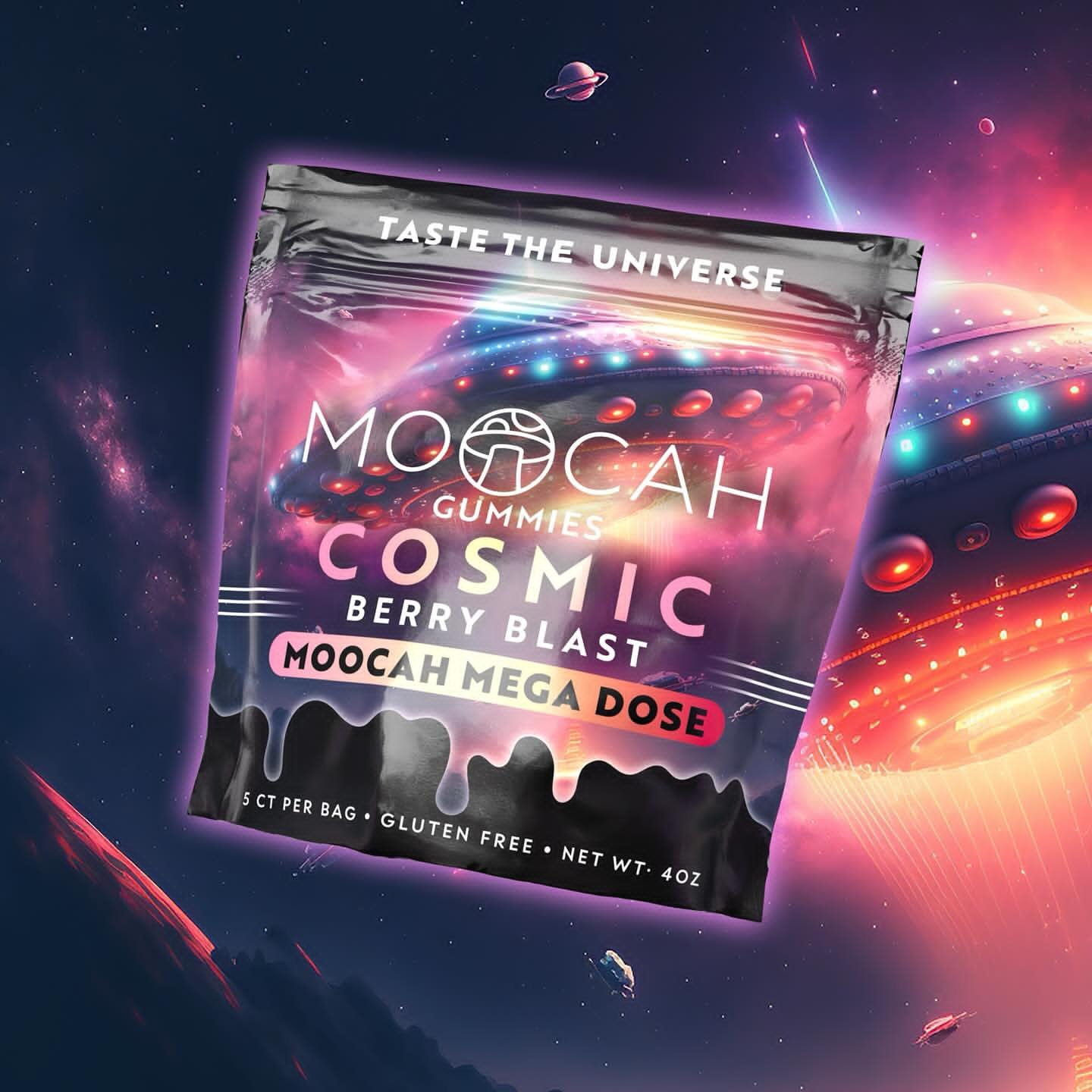 Moocah Megadose Mushroom Gummies – Berry Blast