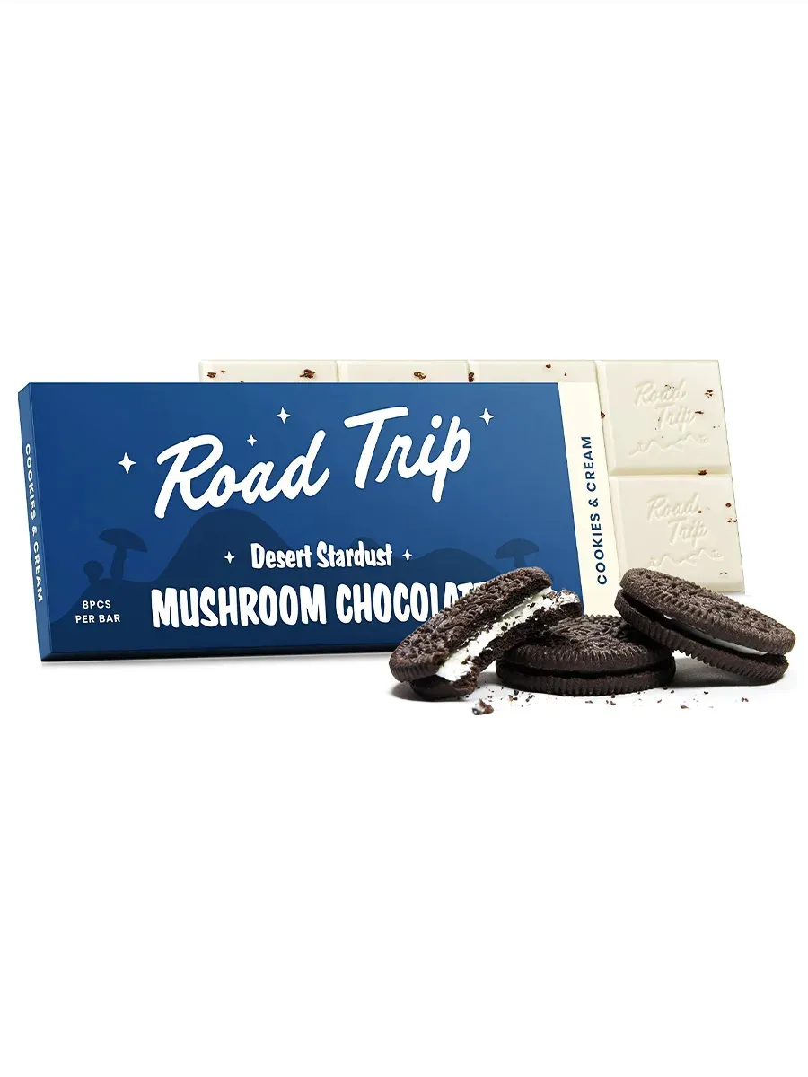 Cookies & Cream Road Trip Desert Stardust Mushroom Chocolate 48G