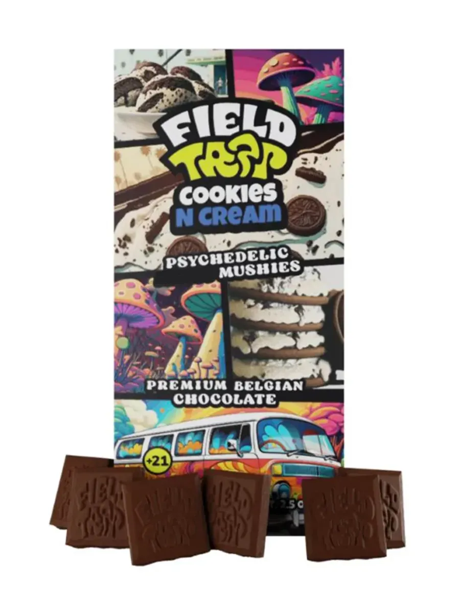 Cookies N Cream Field Trip Mushies Premium Belgian Chocolate