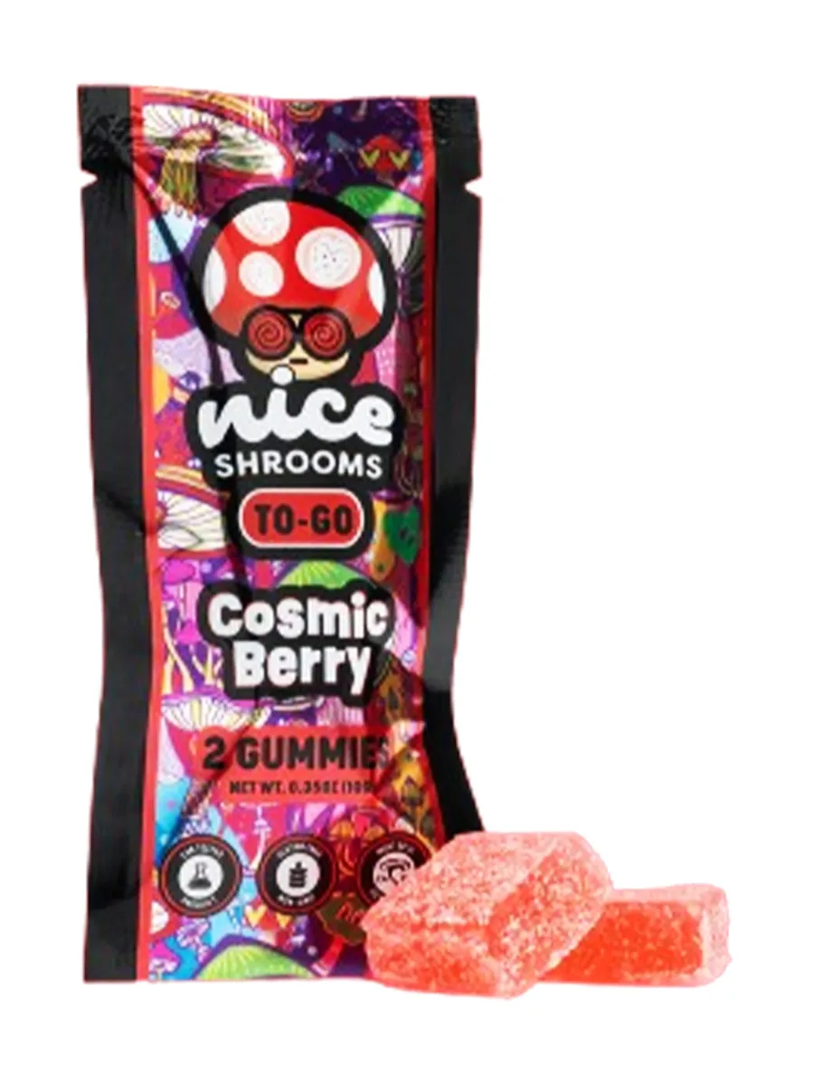 Cosmic Berry Nice Shrooms To-Go Mushroom Gummies 2ct