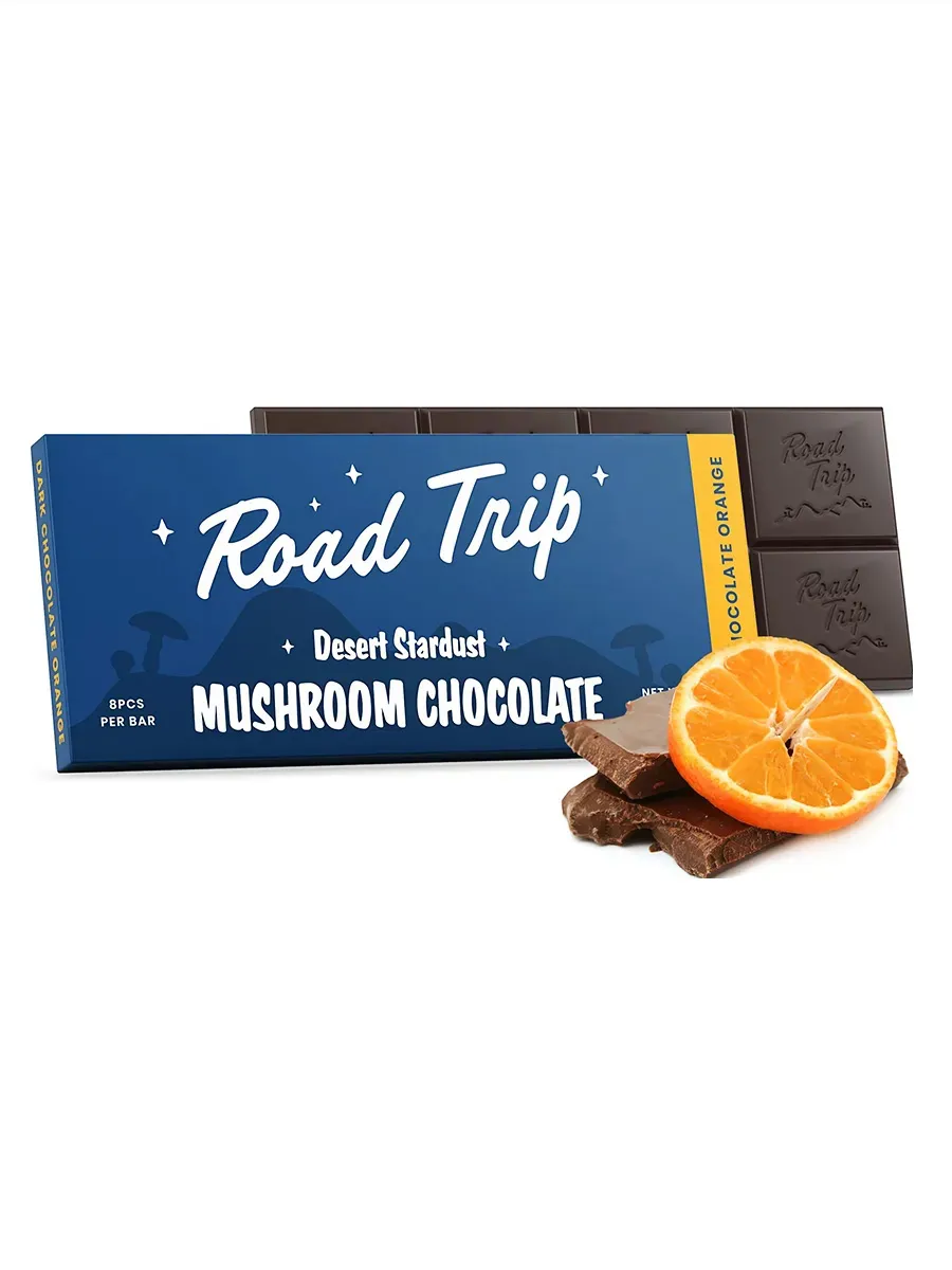 Orange Dark Chocolate Road Trip Desert Stardust Mushroom Chocolate 48G