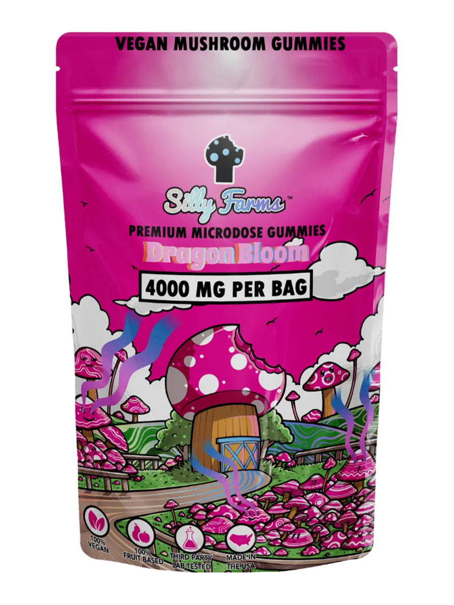 Dragon Bloom Silly Farms Vegan Mushroom Gummies 4000MG