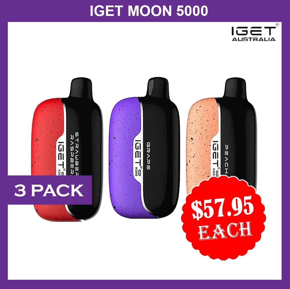IGET MOON 5000 PUFFS β 3 PACK