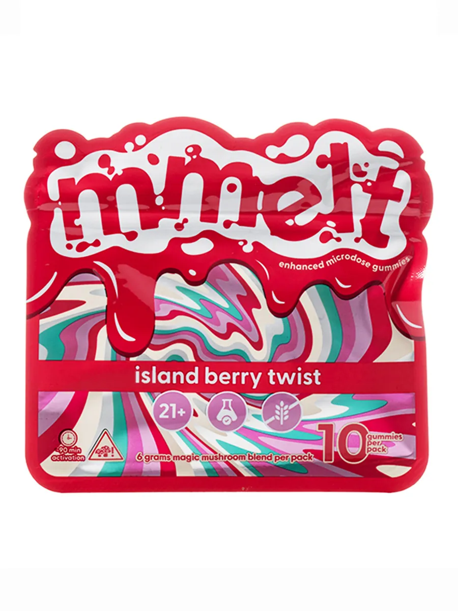 Island Berry Twist Mmelt Shroom Enhanced Microdose Gummies 6G