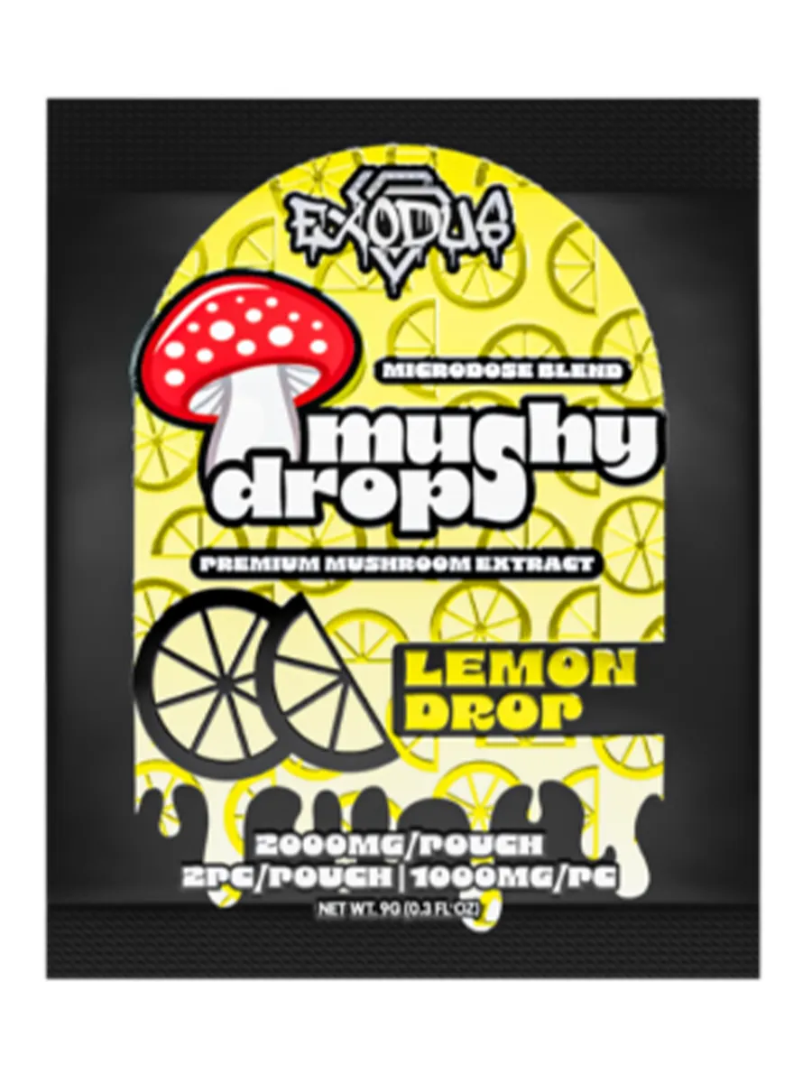 Lemon Drop Exodus Mushy Drops Mushroom Gummies 2000MG