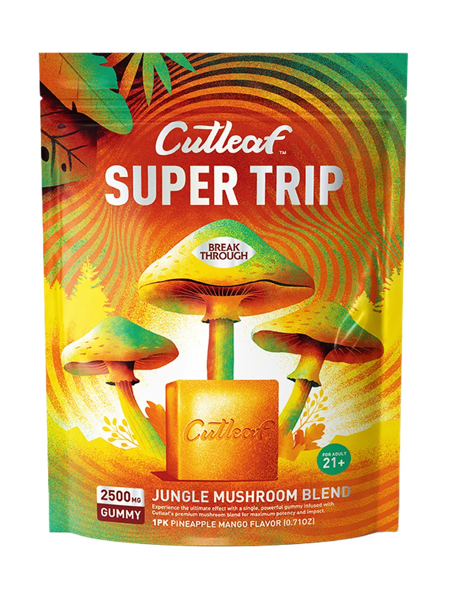 Pineapple Mango Cutleaf Super Trip Jungle Mushroom Blend Gummies 2500MG