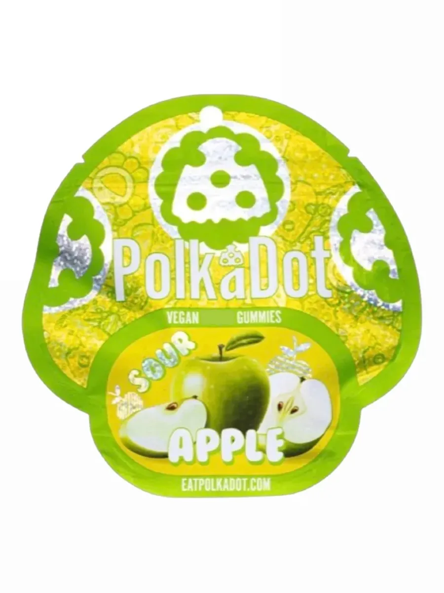 Sour Apple Polkadot Vegan Gummies 4G