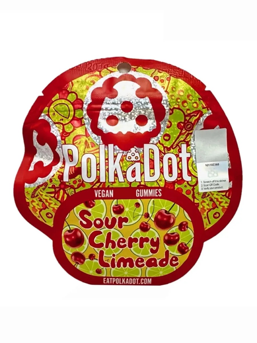 Sour Cherry Limeade Polkadot Vegan Gummies 4G