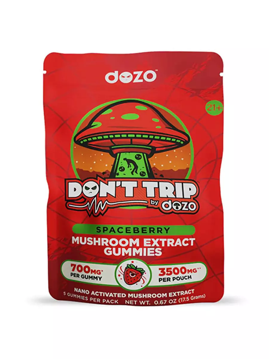 Spaceberry Dozo Don’t Trip Mushroom Gummies 3500MG