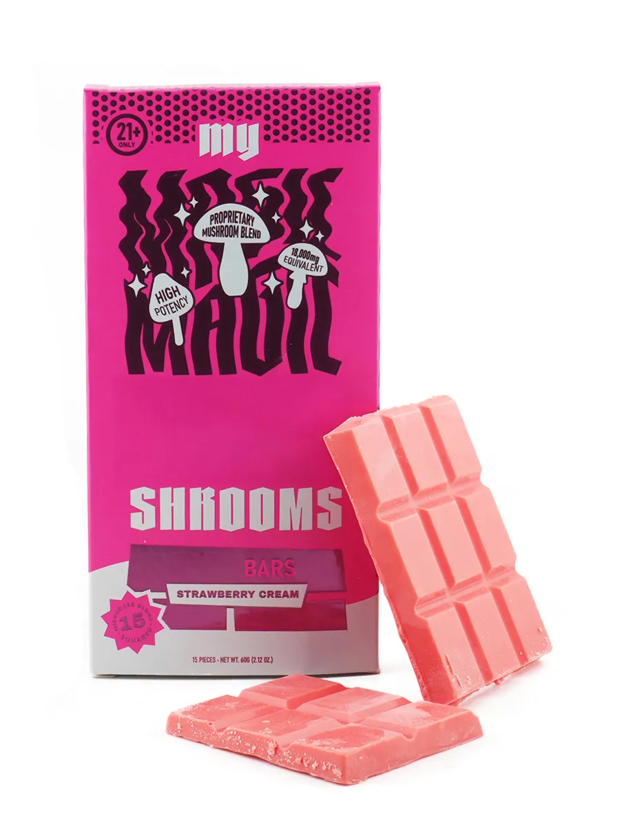Strawberry Cream Exodus My Shrooms Bars 15 Pieces