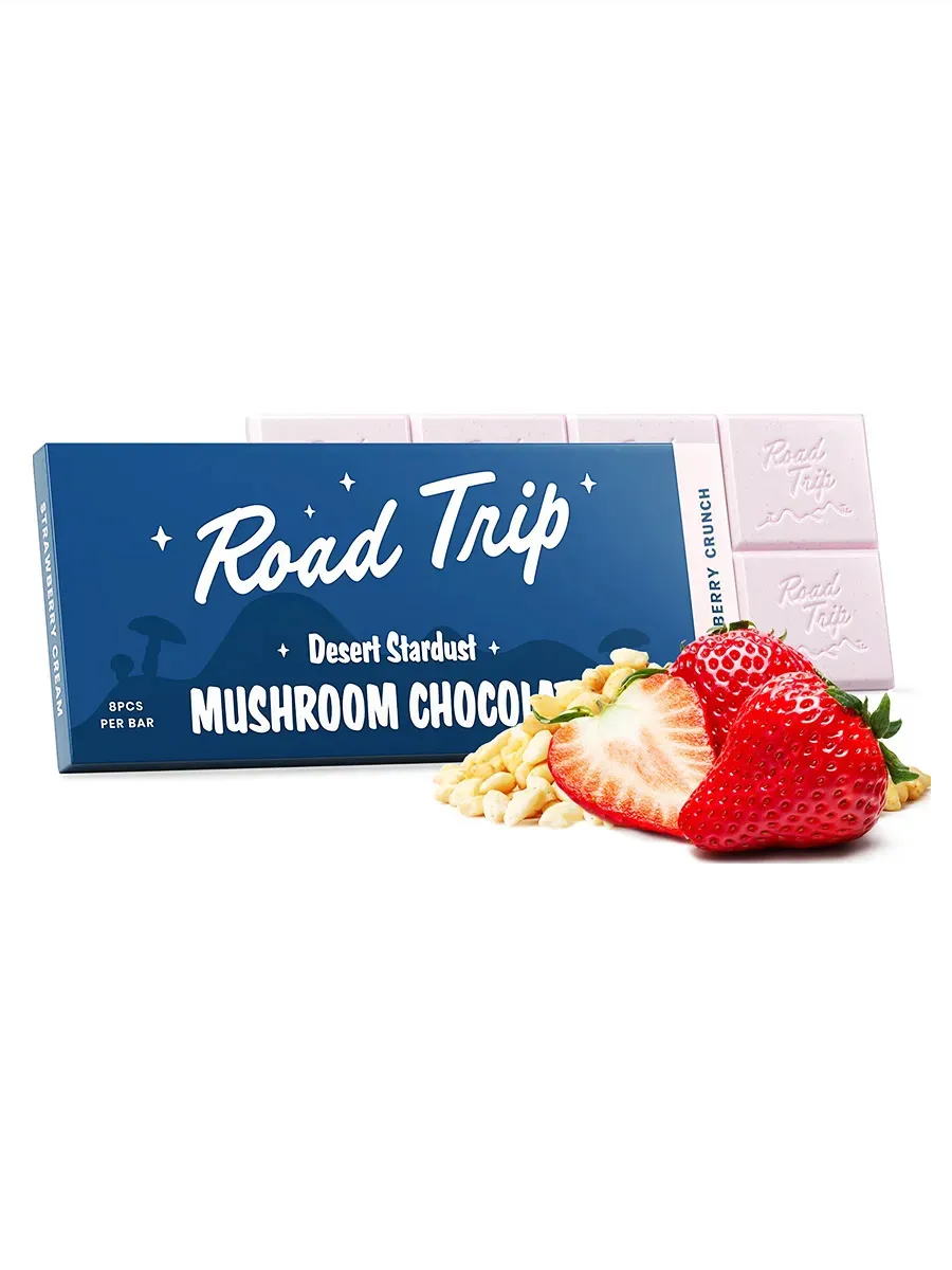 Strawberry Crunch Road Trip Desert Stardust Mushroom Chocolate 48G
