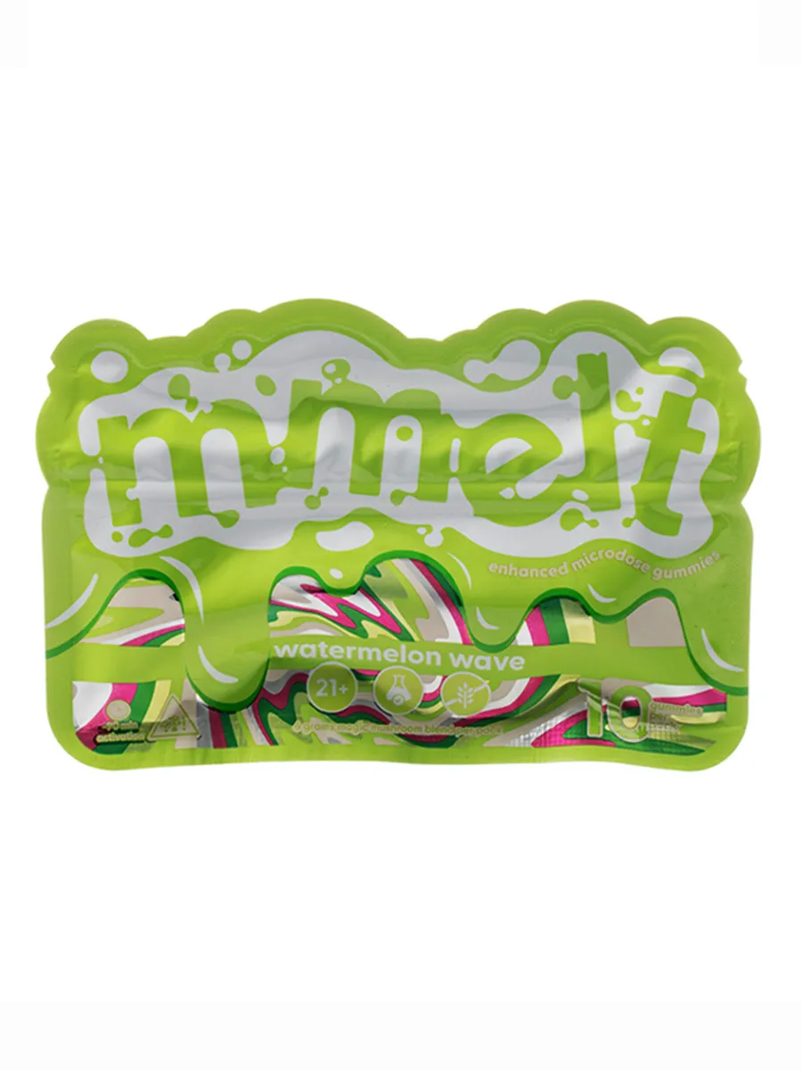 Watermelon Wave Mmelt Shroom Enhanced Microdose Gummies 6G