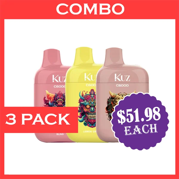 KUZ β 6000 PUFFS β 3 PACK